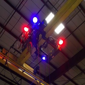24 LED 9-60V Blue Spot Red Line Tower Overhead Crane